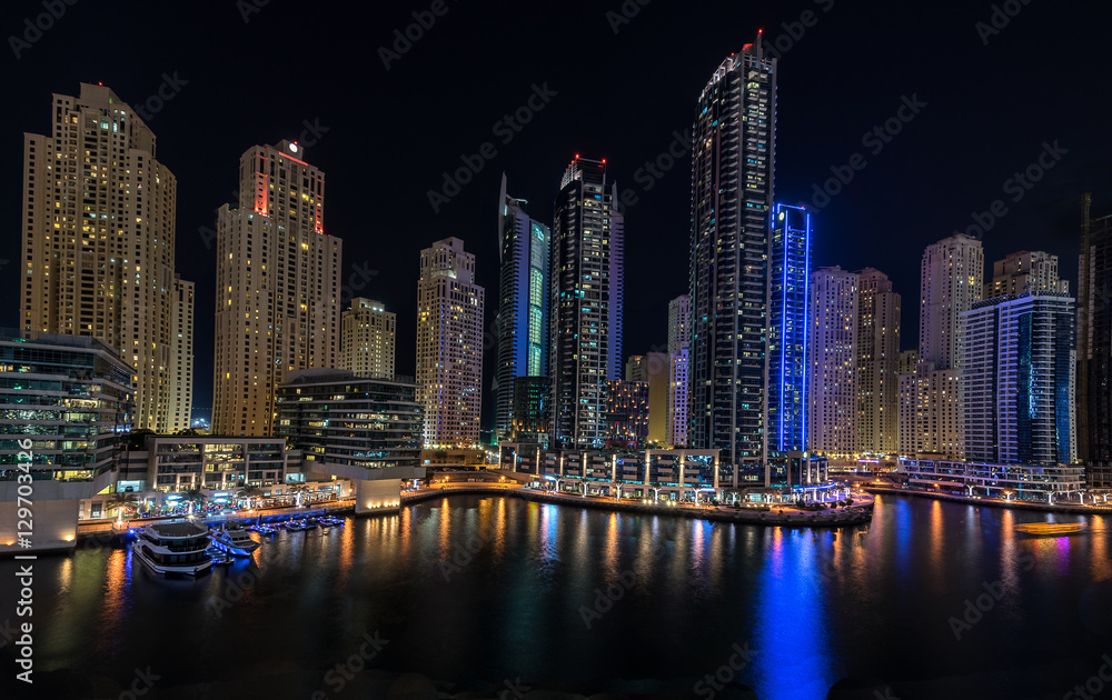 The Dubai Marina in the UAE