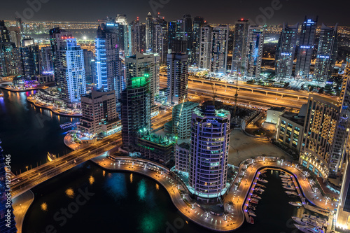 The Dubai Marina in the UAE