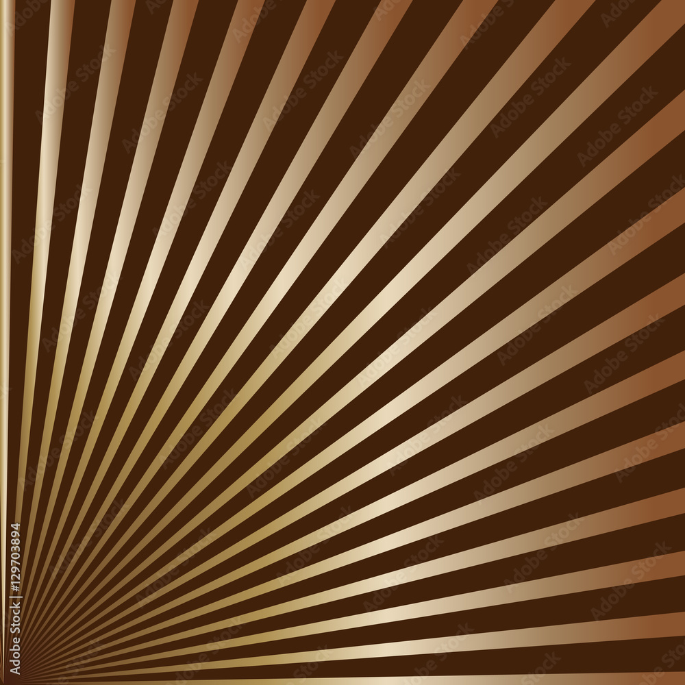 Obraz premium Vector abstract brown background with Golden rays