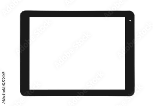 Tablet metal silver front straight