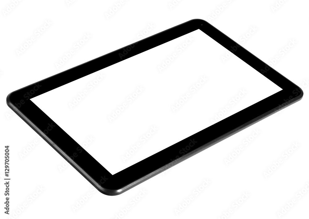 Tablet white and black button front flying Tablet white and black button front flying