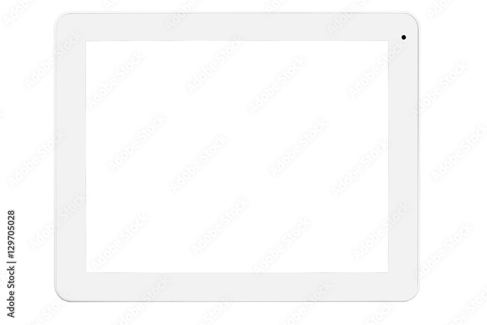 Tablet white silver button front straight Tablet white silver button front straight