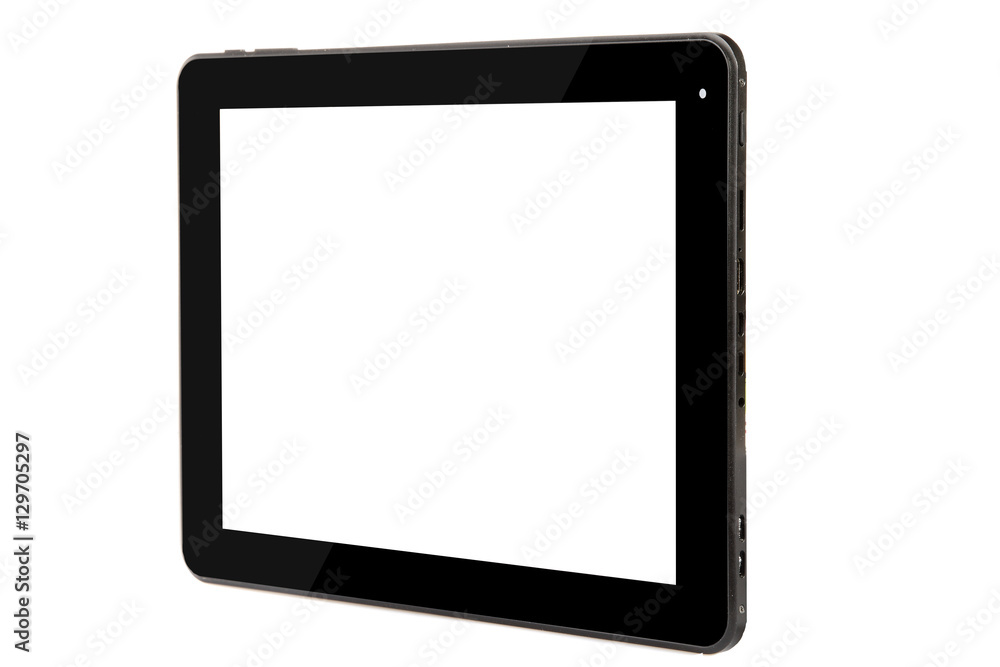 Tablet black concept front straight right side Tablet black concept front straight right side