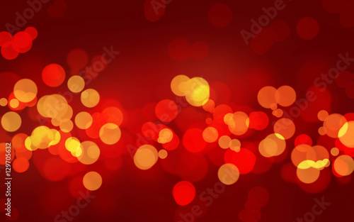 Luxury powerful red glowing Bokeh background