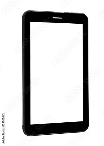 Tablet device black front straight