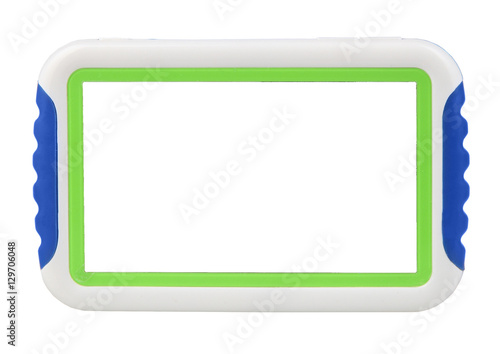 Tablet for kids front blue white and green