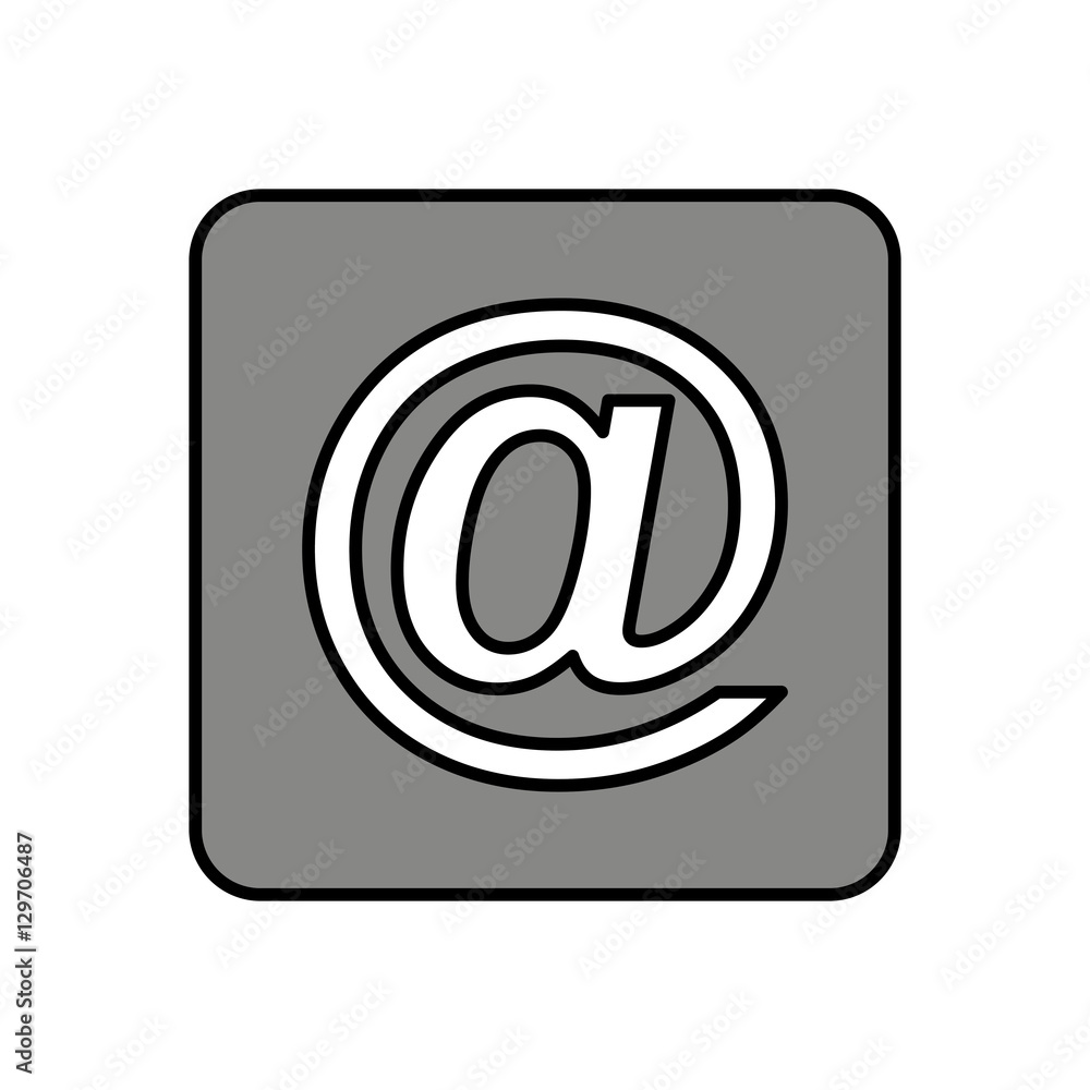 arroba social media icon vector illustration design arroba social media icon vector illustration design