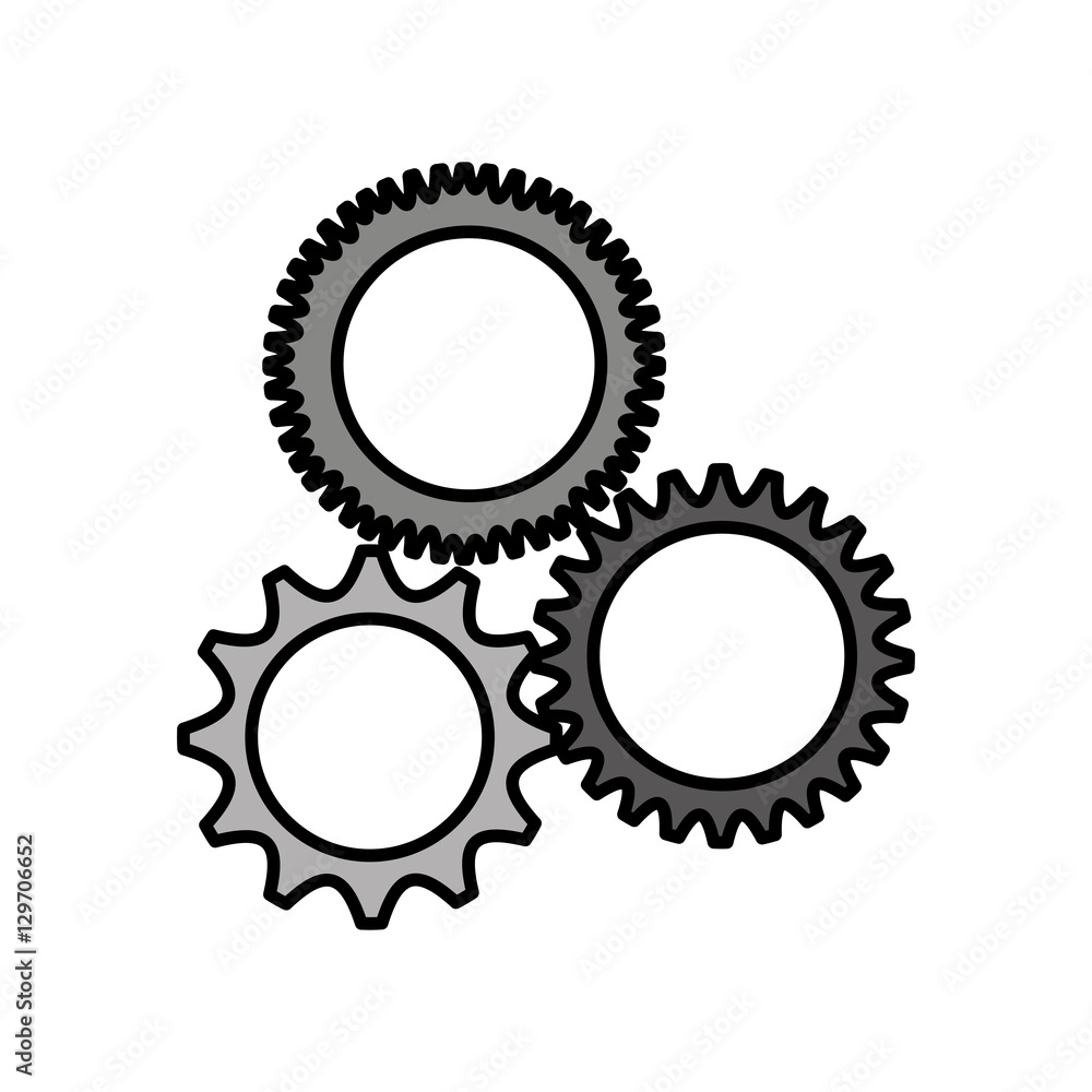 gears machine isolated icon vector illustration design