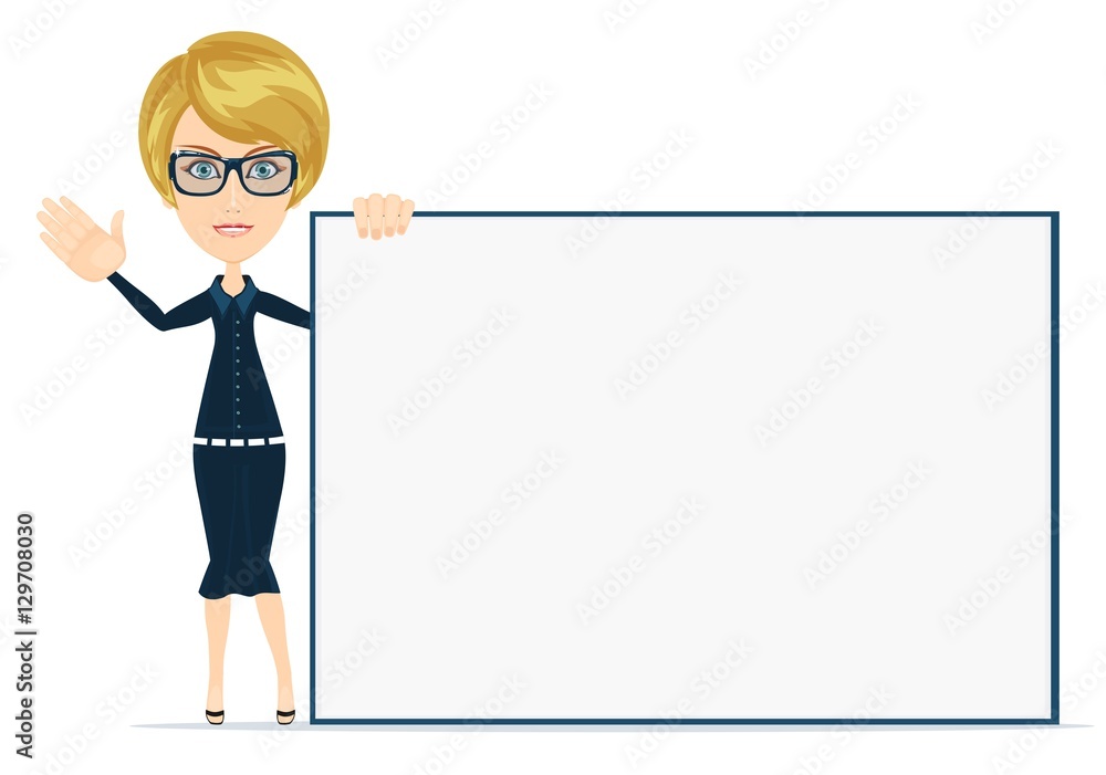 Poster businesswoman style your brand here Poster businesswoman style your brand here