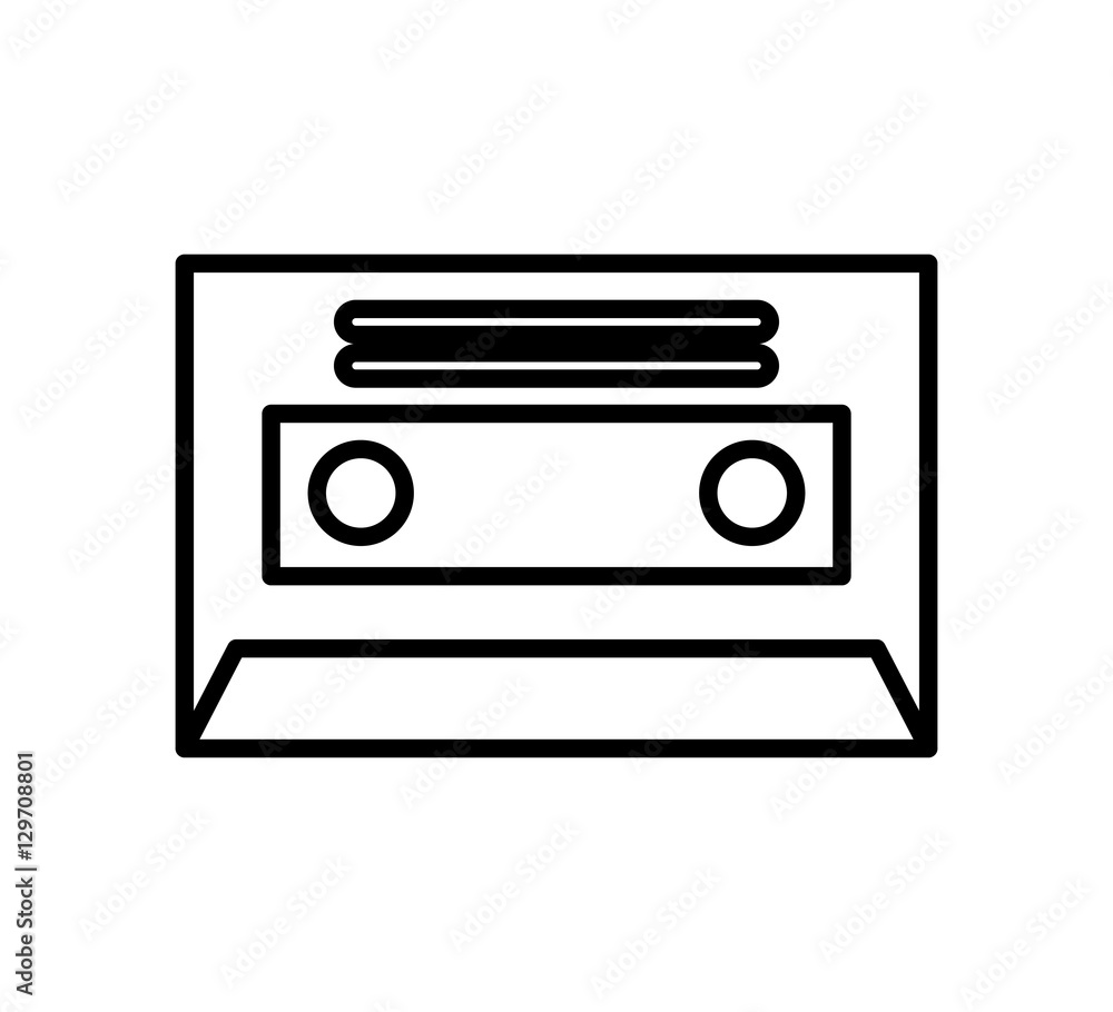 cassette retro isolated icon vector illustration design cassette retro isolated icon vector illustration design