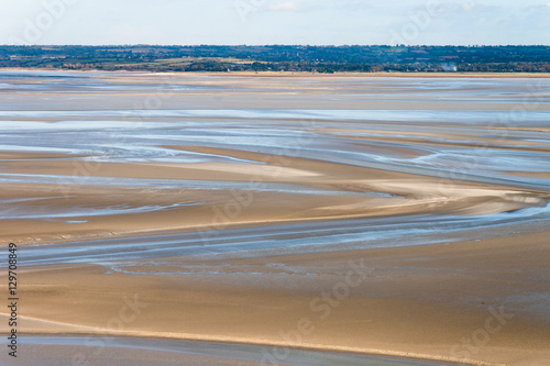 Sea coast at low tide, Saint Michael's, France