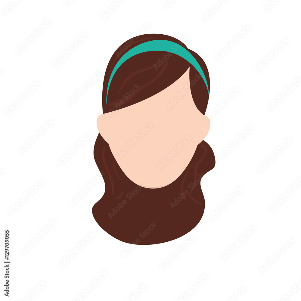 Woman sport headband icon vector illustration graphic design Stock Vector |  Adobe Stock