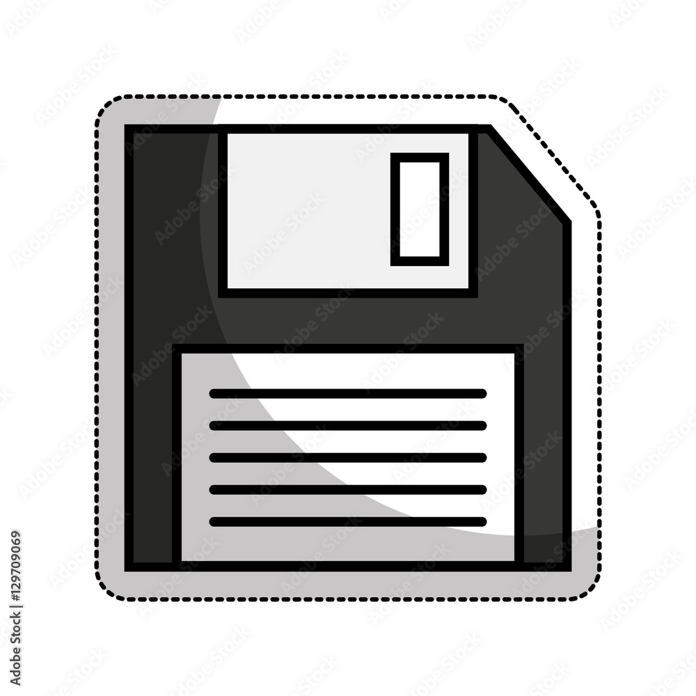 floppy disk isolated icon vector illustration design