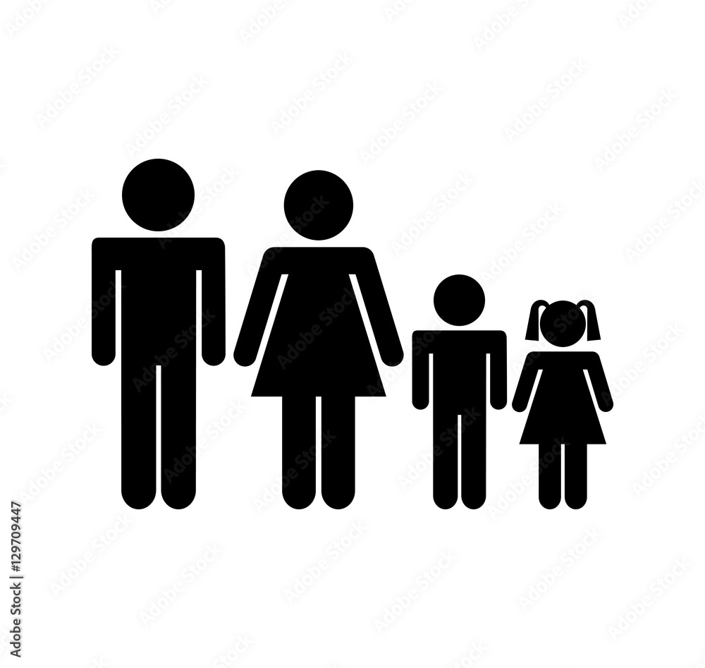 family parents silhouette isolated icon vector illustration design family parents silhouette isolated icon vector illustration design