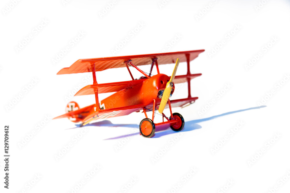 Famous Red Baron, Fokker Dr. I airplane plastic model kit