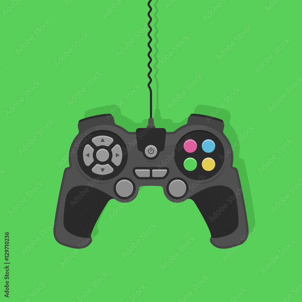 Game Controller Flat Vector Illustration Game Controller Flat Vector Illustration