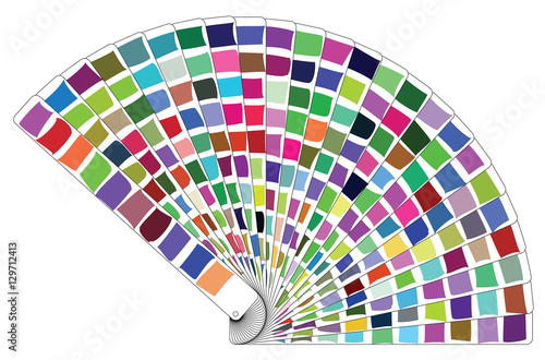 Vector color palette book