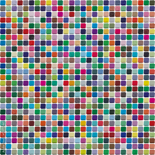 Vector palette. 484 different colors chaotically scattered in a