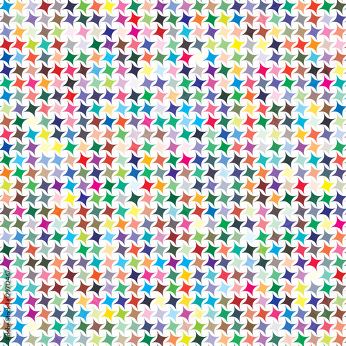 Vector color palette. 729 different colors in shapes of four-poi