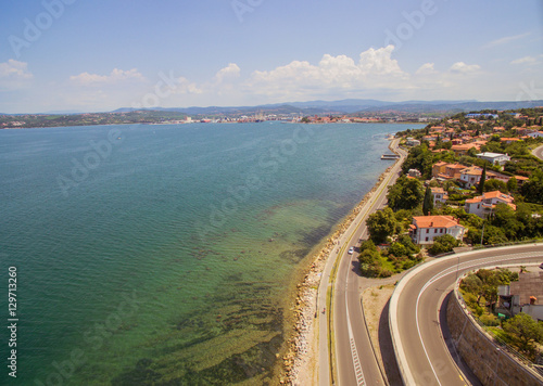 Aerial: Adriatic Town Of Koper, Slovenia