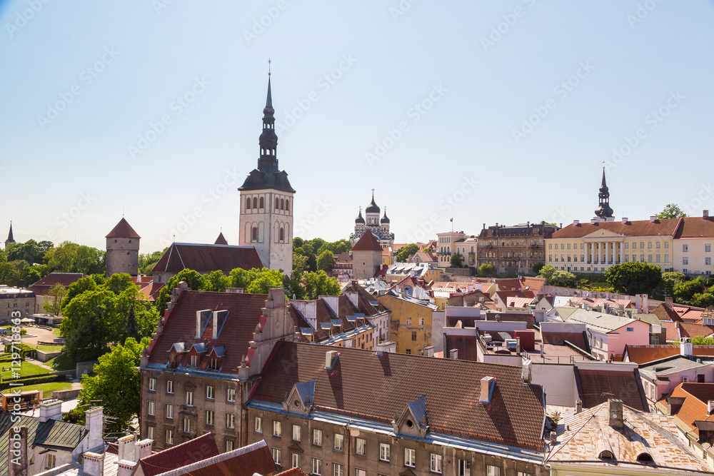 Aerial View of Tallinn