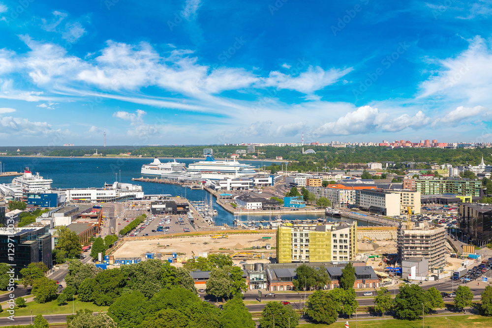 Tallinn Harbor with ferries