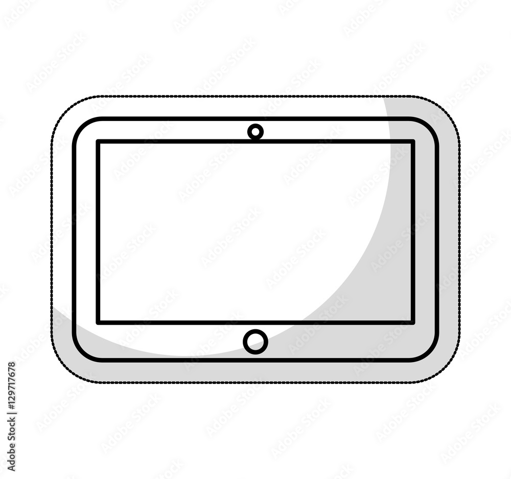 tablet technology line icon vector illustration design tablet technology line icon vector illustration design