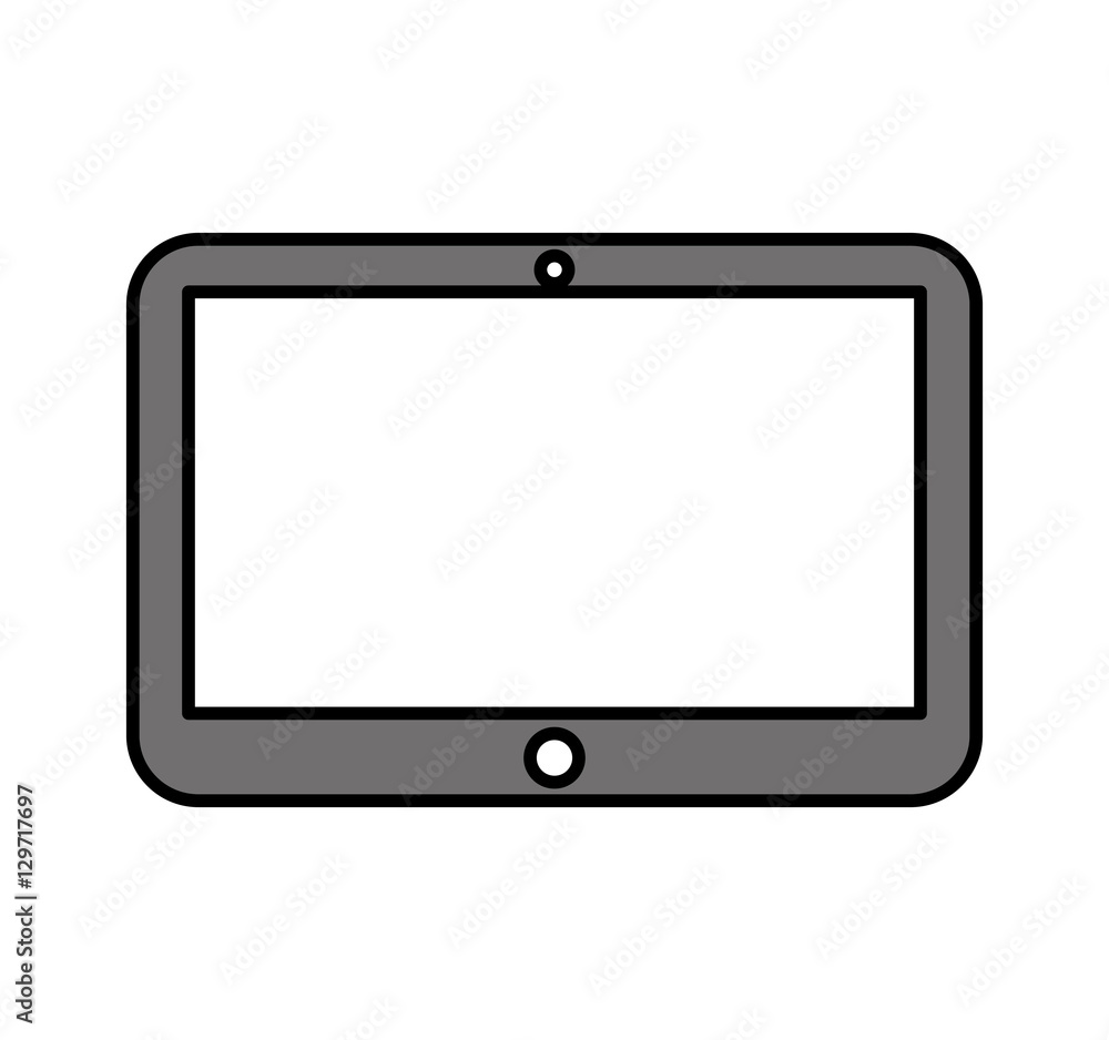 tablet technology line icon vector illustration design