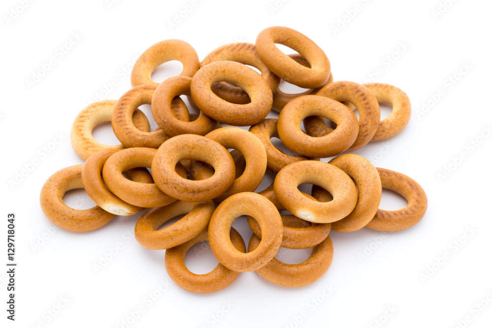 Bagels isolated on a white background. Bagels isolated on a white background.