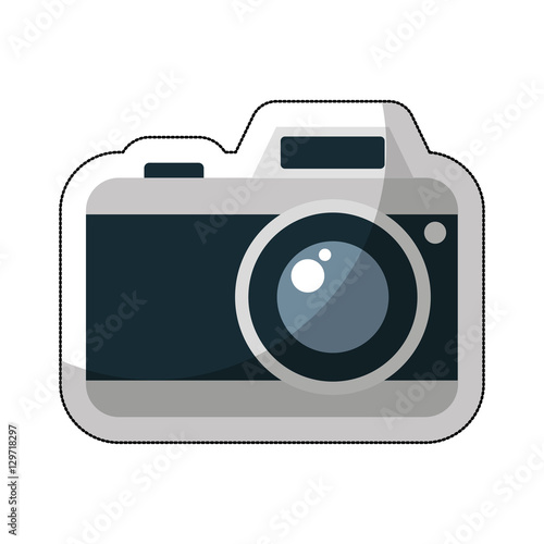 camera photographic isolated icon vector illustration design