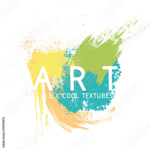 Spruzzi e macchie di colore artistici