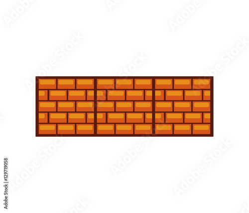 game bricks pixelated icon vector illustration design