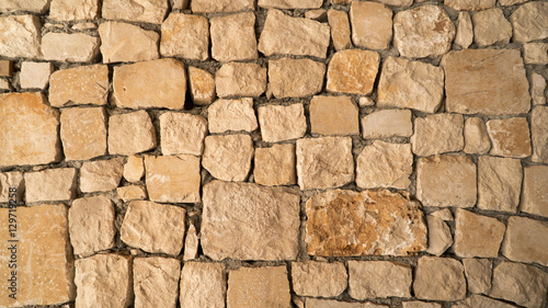 Brown sand stone texture, wall surface of old building