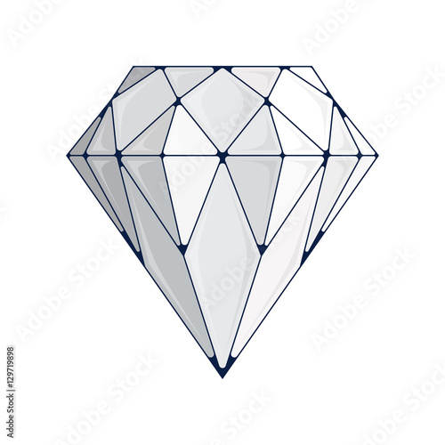 Diamond vector icon.