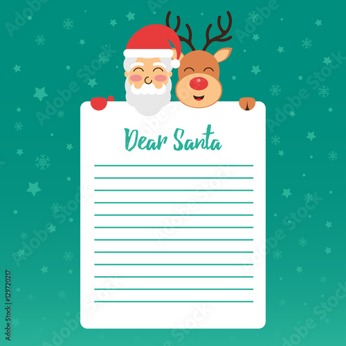 Santa Claus Christmas Wishes Letter 