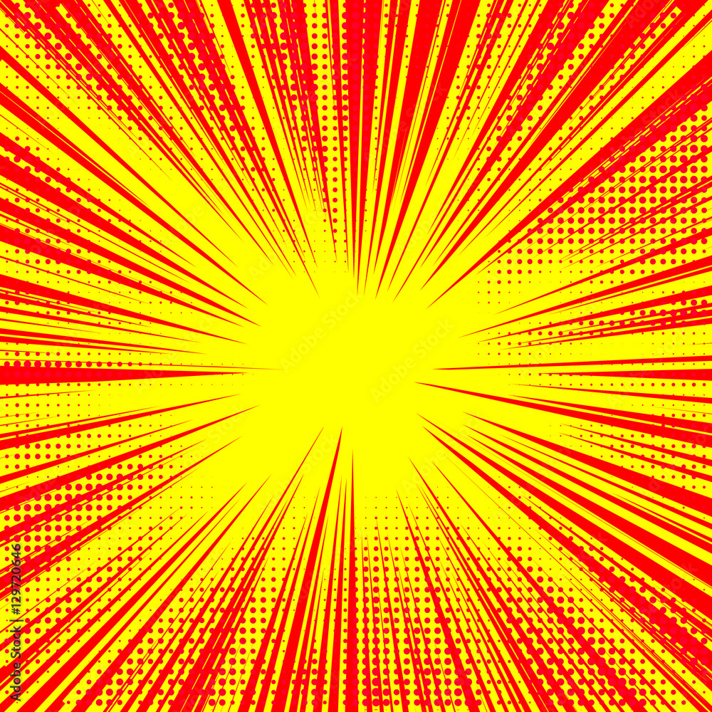 Explosion steam bubble pop-art web header set - funny funky banner ...