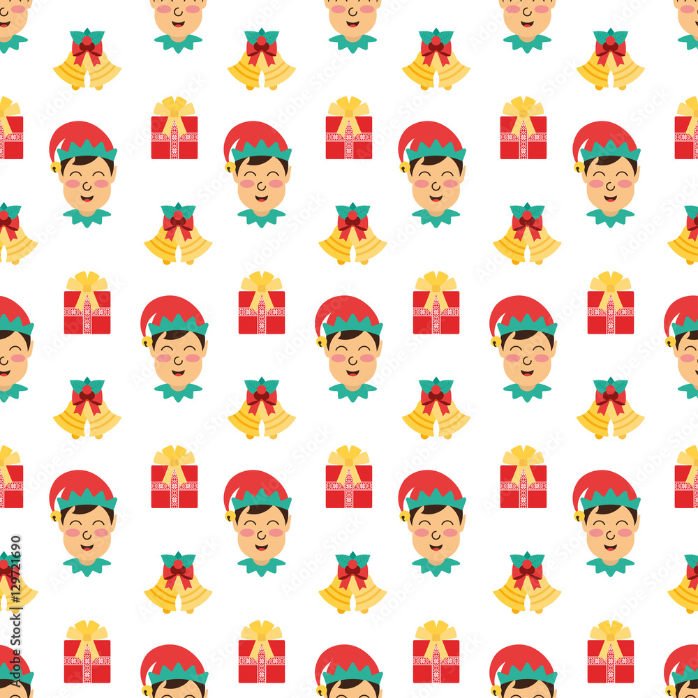 Christmas Seamless Pattern Vector Design Christmas Seamless Pattern Vector Design