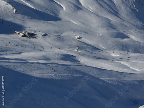 lonely off piste skier