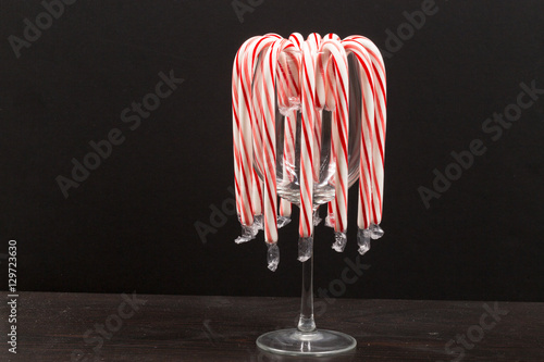 Candy Canes in Tall Glass