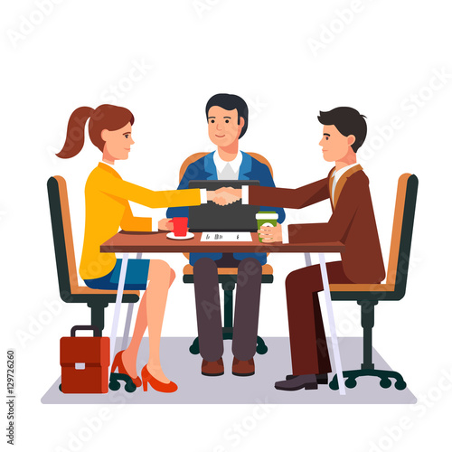 Successful business negotiations