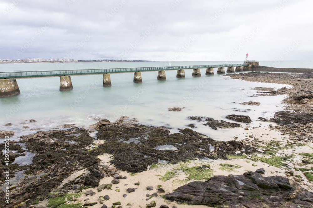 Seaside landscape in the winter, Les Sables D'olonne, Vendée, France