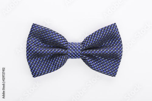 Color bow tie isolated on white background