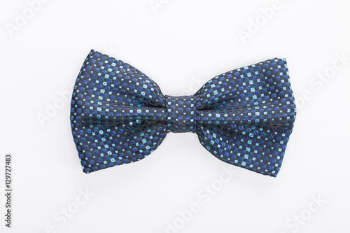 Color bow tie isolated on white background