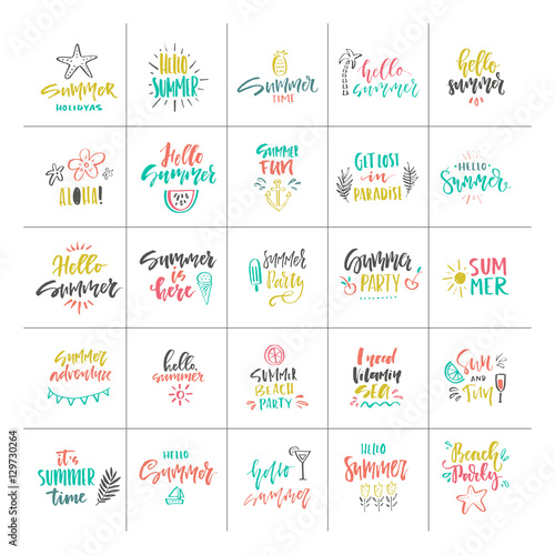 Bright Summer Lettering
