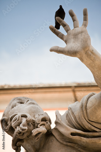 Classical Baroque statue, Roma, Italy