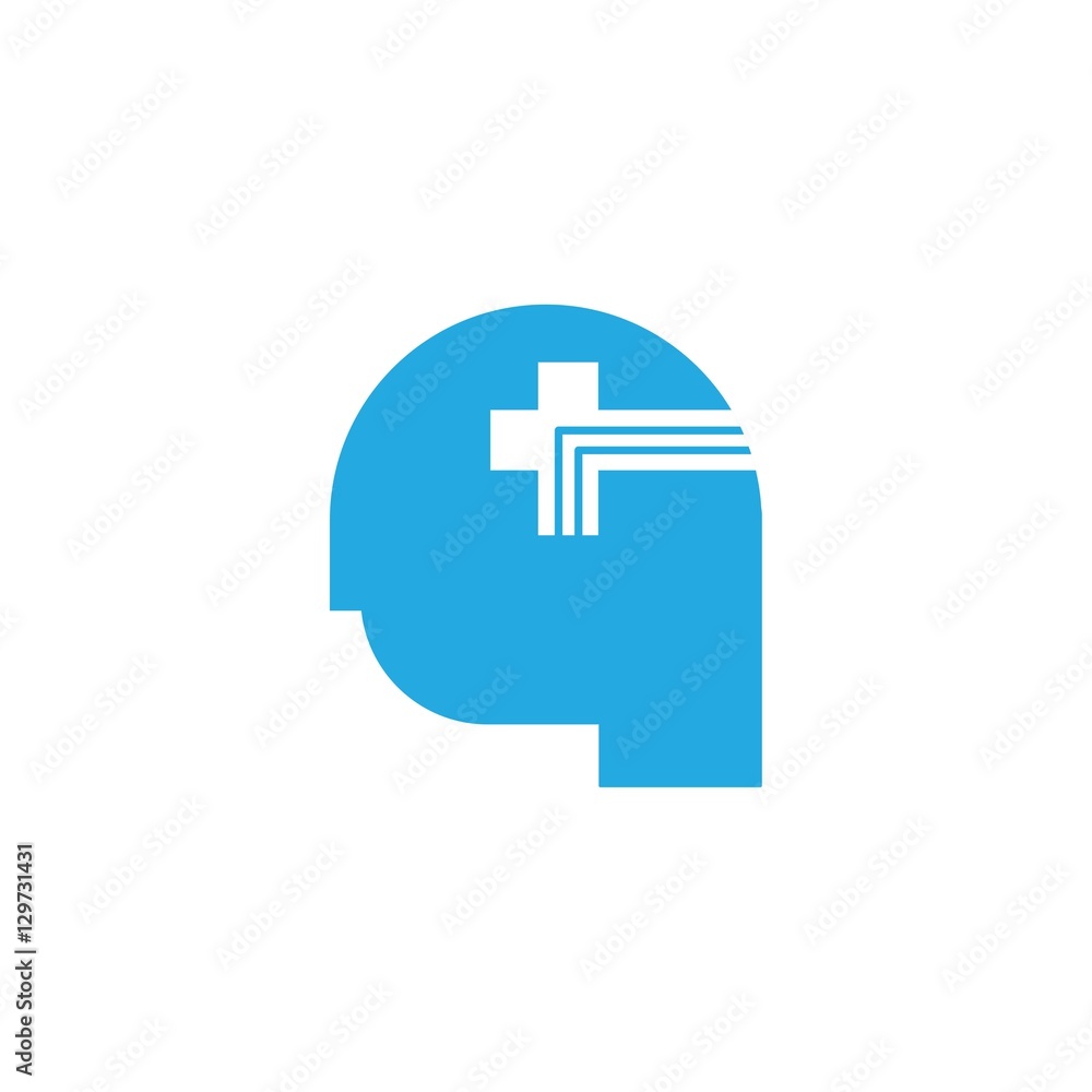 Healthcare Brain Logo Design Element Healthcare Brain Logo Design Element