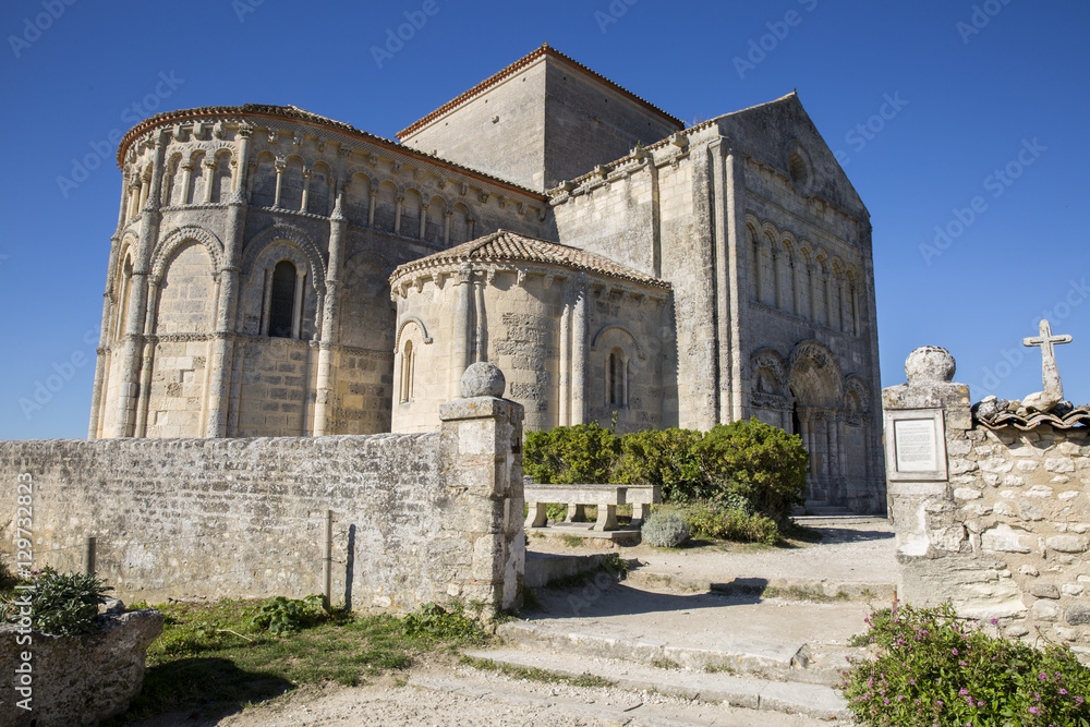 Sainte-Radegonde medieval Church, Talmont sur Gironde, Charente Maritime, France