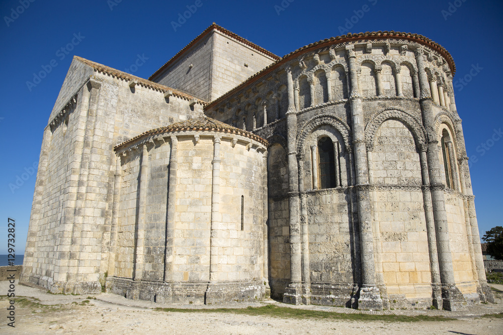 Sainte-Radegonde medieval Church, Talmont sur Gironde, Charente Maritime, France