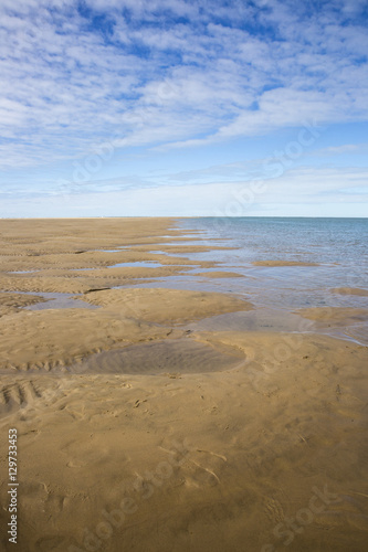 maritime seaside landscape  garonne estuary near Royan  France