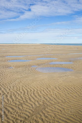 maritime seaside landscape, garonne estuary near Royan, France